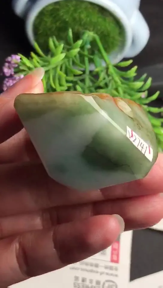 Natural Jade Rough Jadeite Raw (86g,4.9x3.5x3.4cm)-V2741