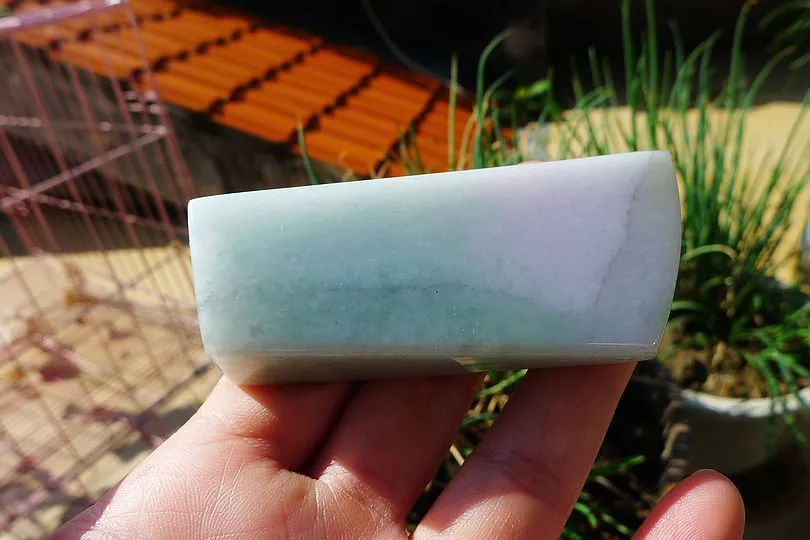 Natural Jade Rough Jadeite Raw (92.5g,8X3.3X2cm)