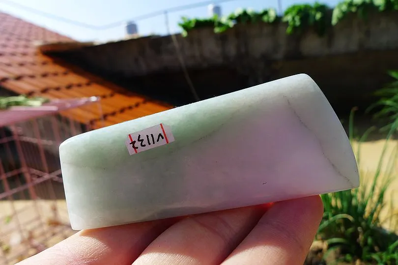 Natural Jade Rough Jadeite Raw (92.5g,8X3.3X2cm)