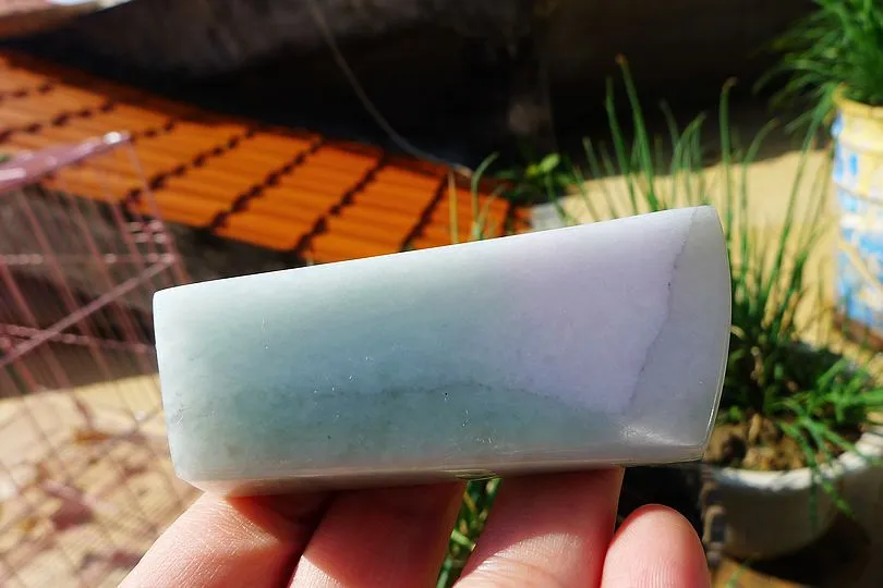 Natural Jade Rough Jadeite Raw (92.5g,8X3.3X2cm)