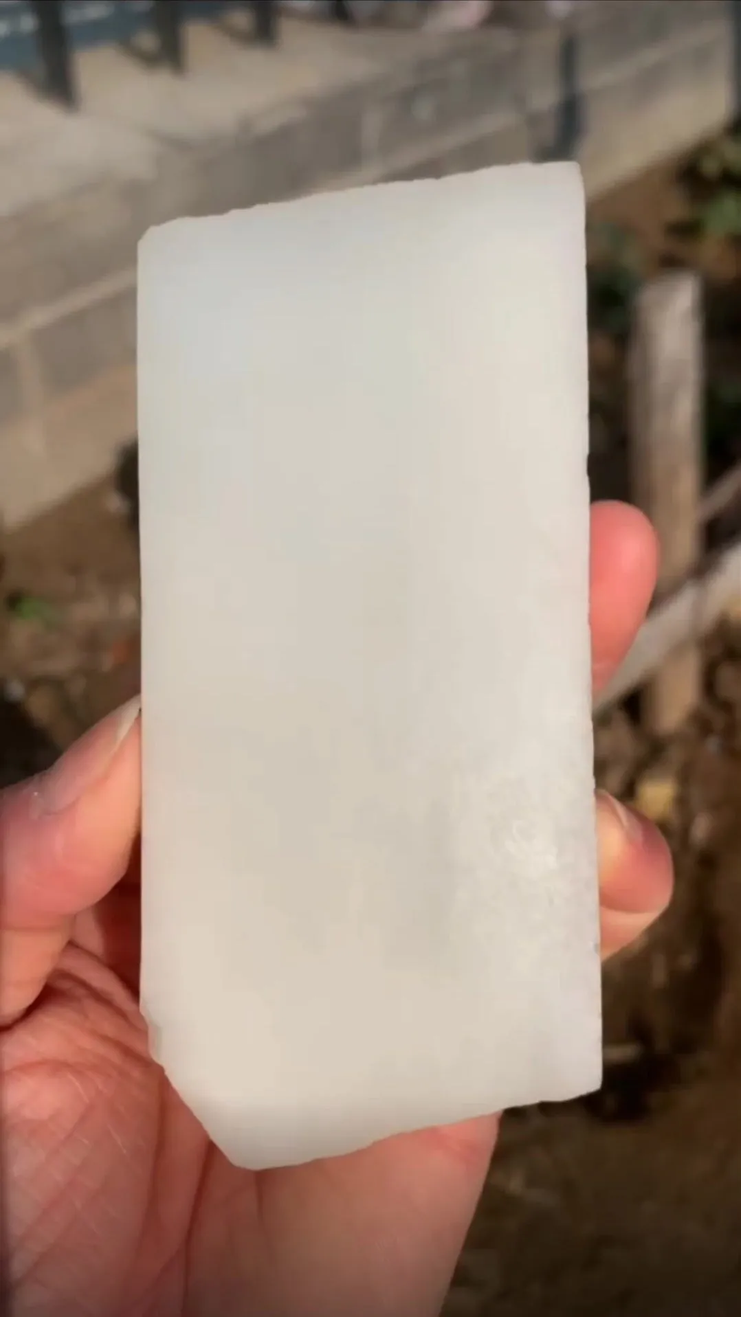 Natural Kunlun Jade Rough Nephrite Raw (193g,10.3X5.0X1.7cm)