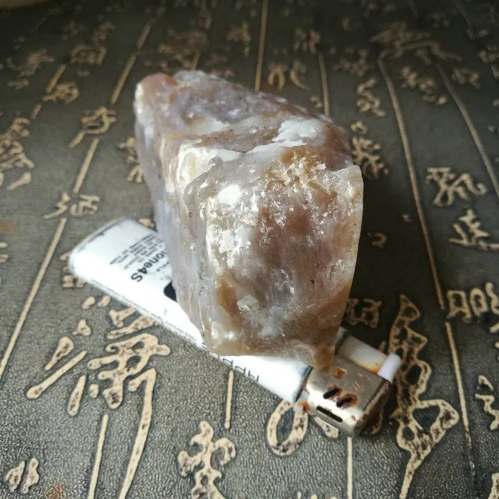 Natural Kunlun Jade Rough Nephrite Raw (314g, 6X4.5X3cm)