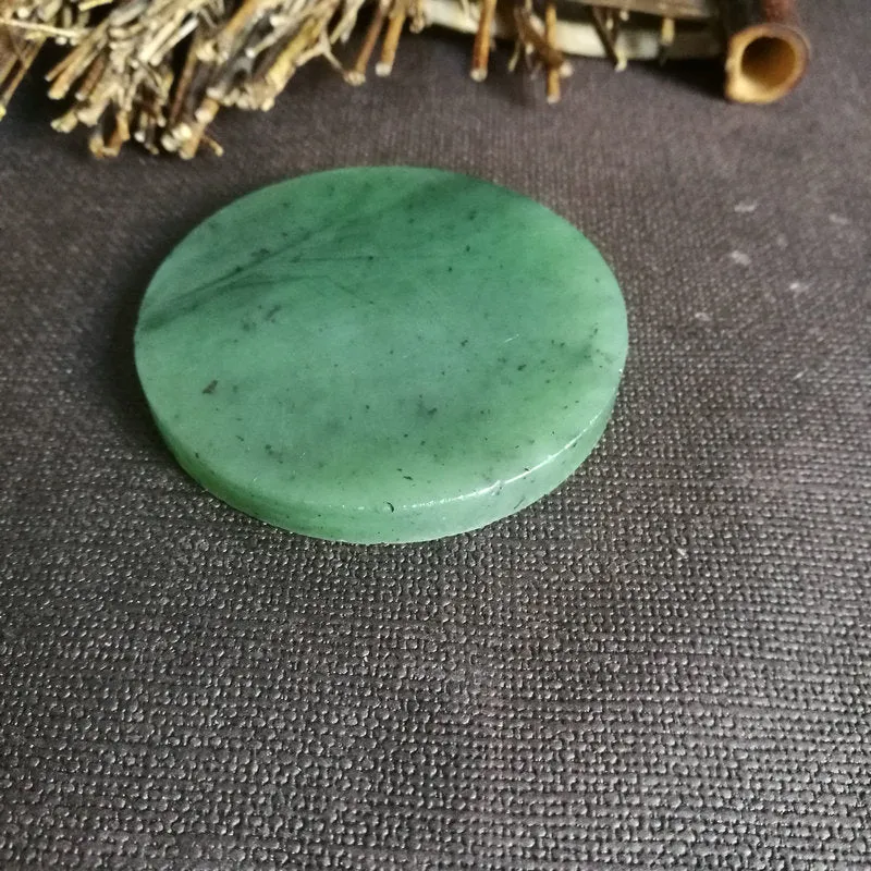 Natural Kunlun Jade Rough Nephrite Raw (58g,6X0.7cm)