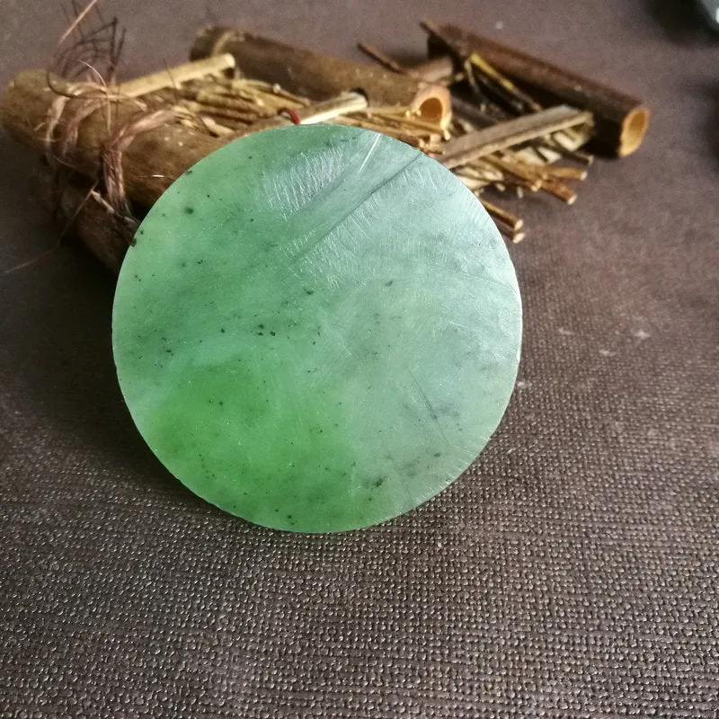 Natural Kunlun Jade Rough Nephrite Raw (58g,6X0.7cm)