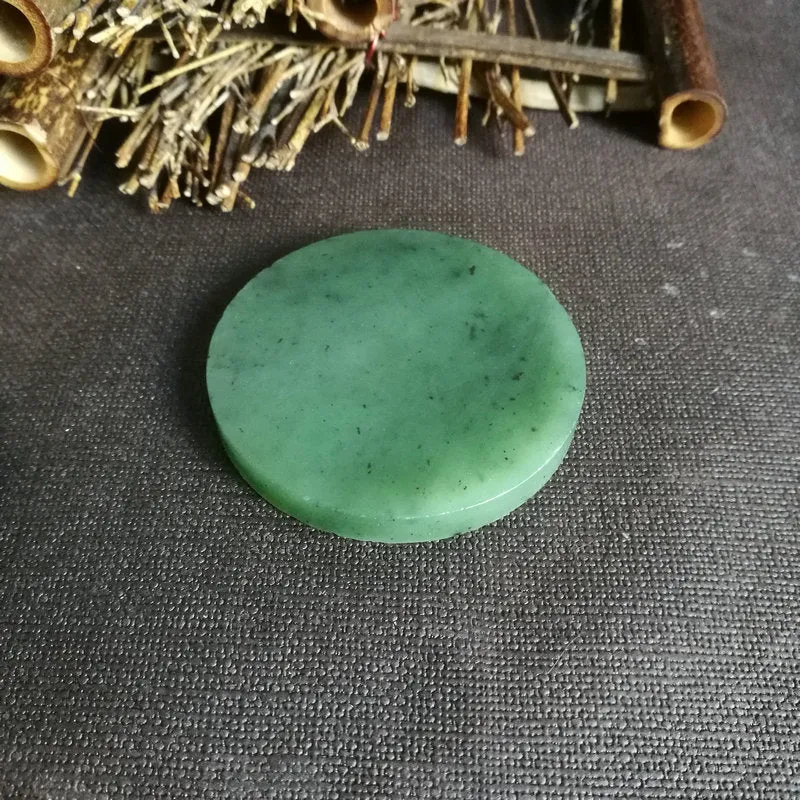 Natural Kunlun Jade Rough Nephrite Raw (58g,6X0.7cm)