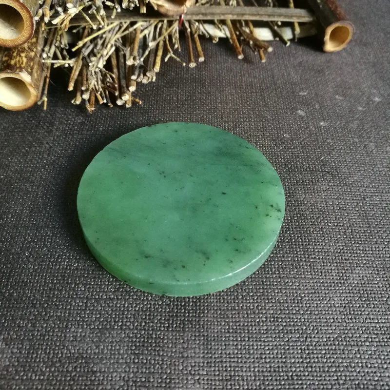 Natural Kunlun Jade Rough Nephrite Raw (58g,6X0.7cm)