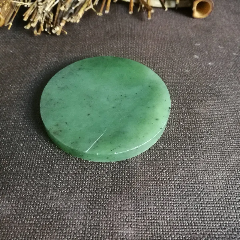 Natural Kunlun Jade Rough Nephrite Raw (58g,6X0.7cm)