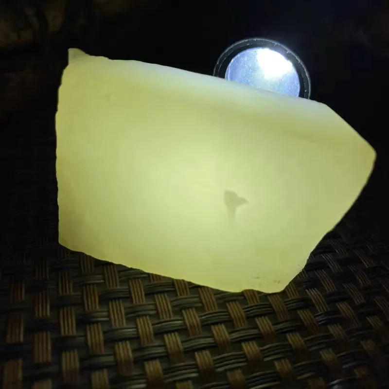 Natural Kunlun Jade Rough Nephrite Raw (60g,5.0X3.3X1.3cm)