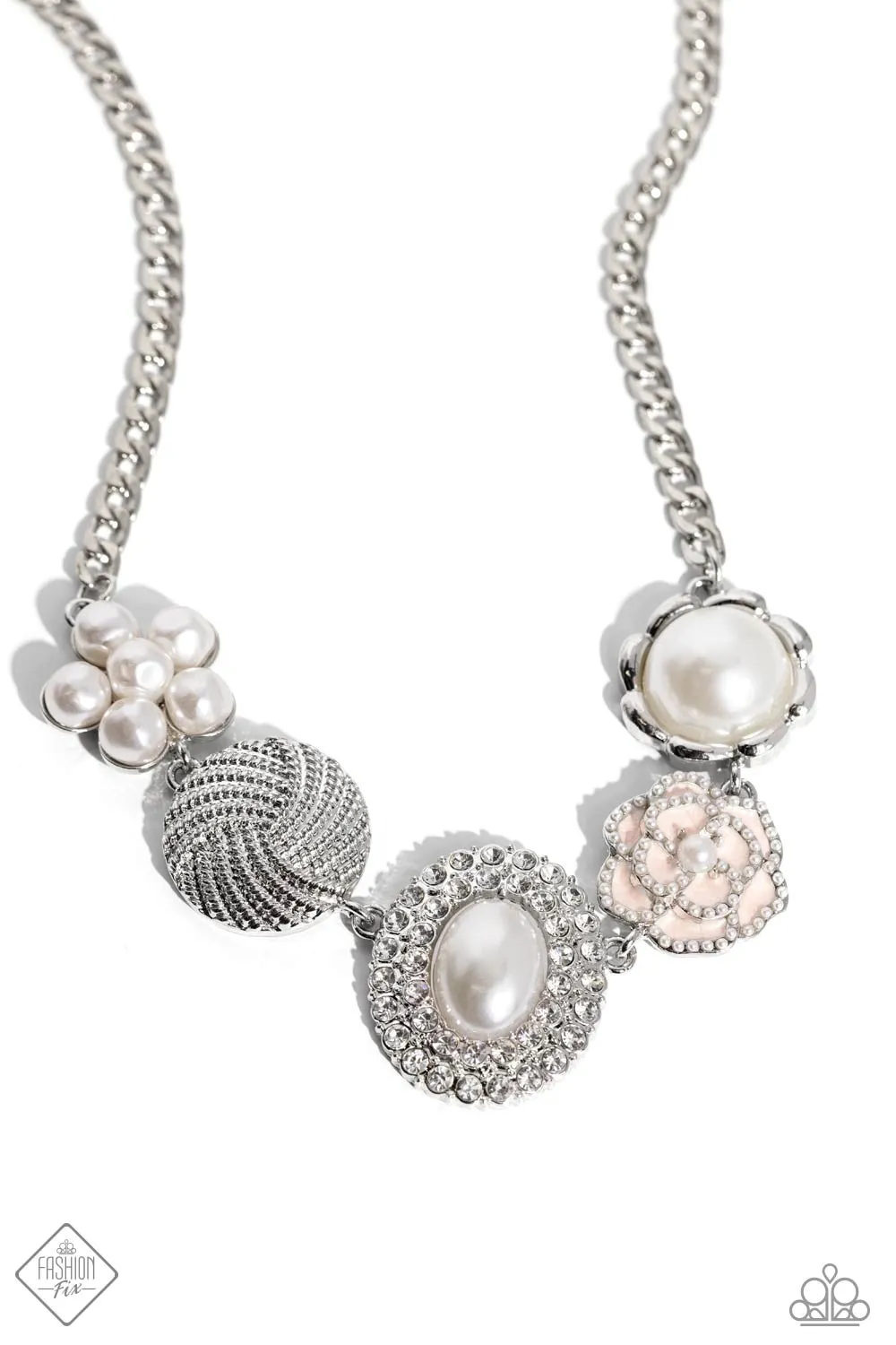 Necklace Sophisticated Style - White SET51