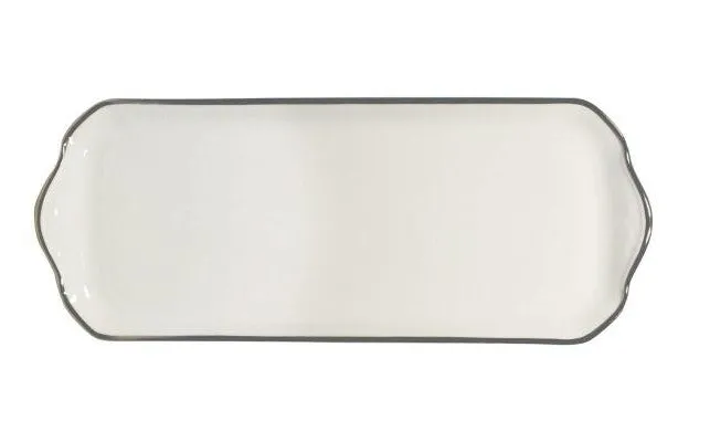 Orsay Platinum Oblong Cake Platter