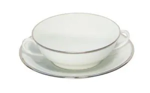 Orsay Platinum Soup Cup & Saucer