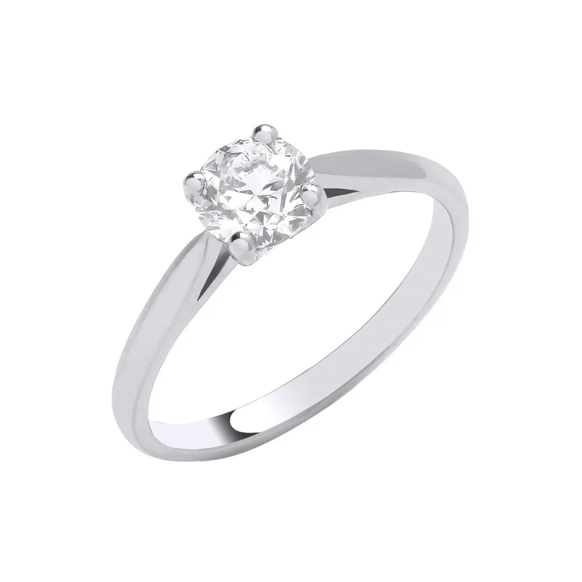 Platinum 0.70ct Diamond Solitaire Engagement Ring