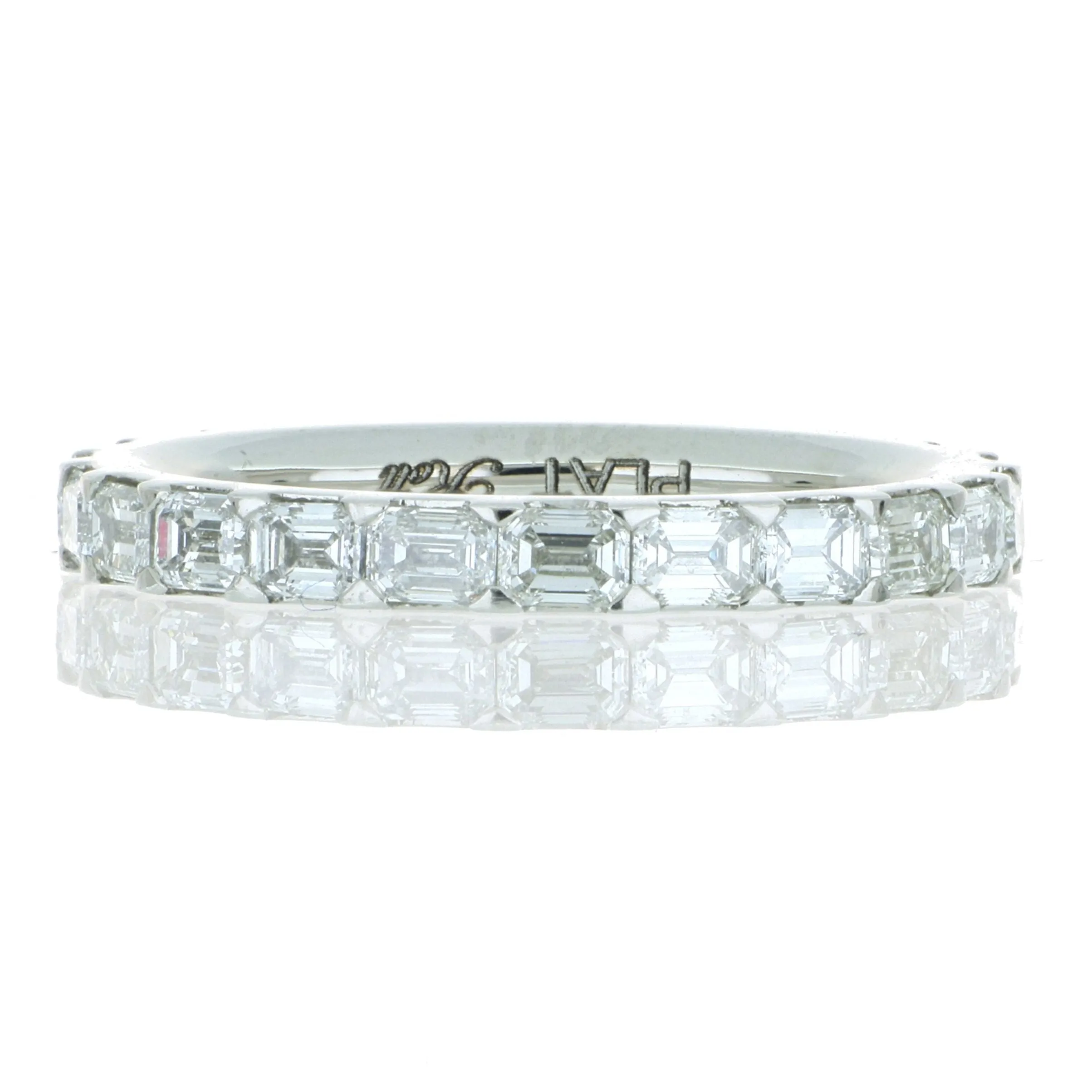 Platinum Baguette Diamond Eternity Wedding Band