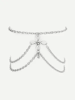 Retro Layered Chain Anklet