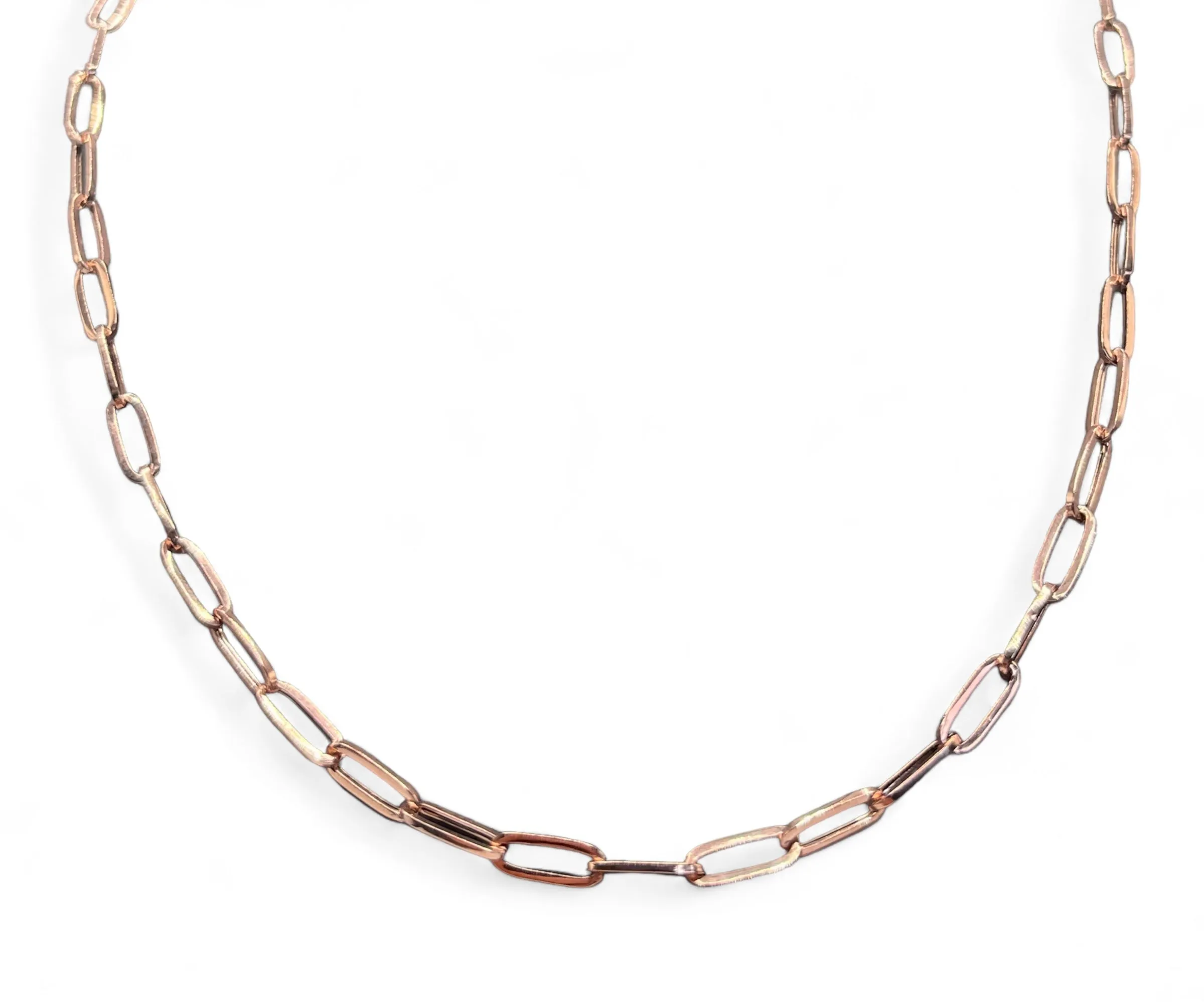 ROSE GOLD PAPER CLIP NECKLACE