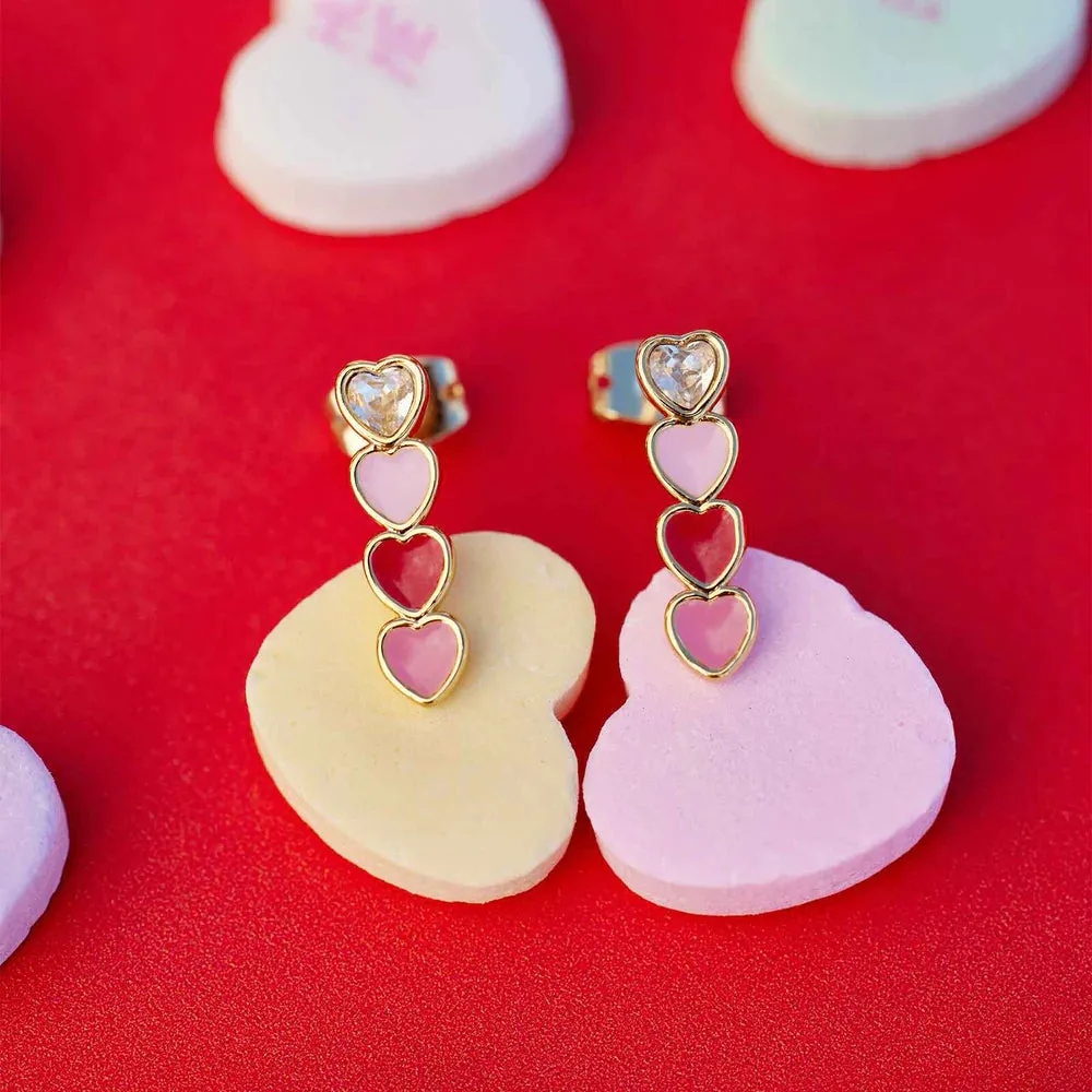 Smitten Heart Drop   Earrings