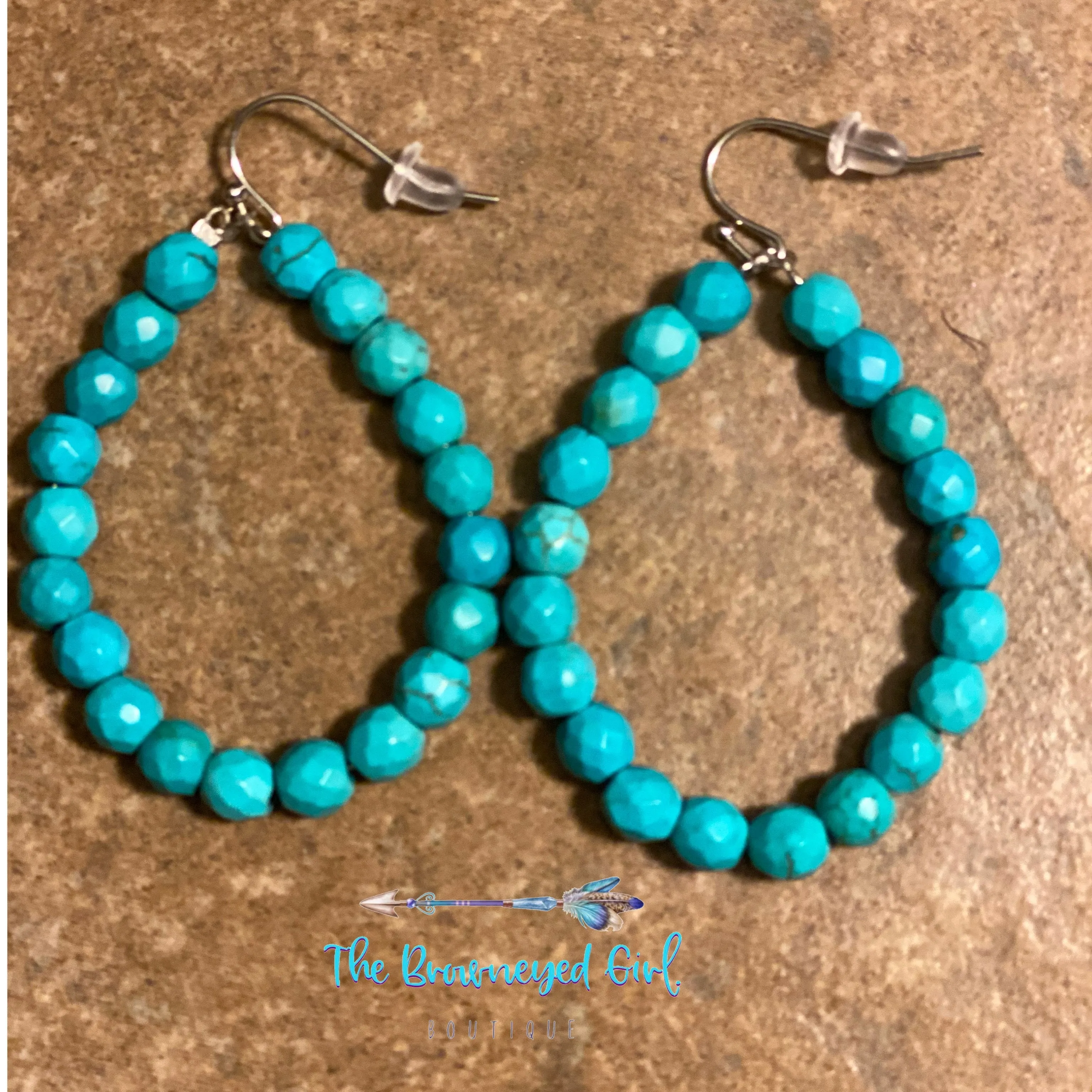 Stella Turquoise Beaded Earrings