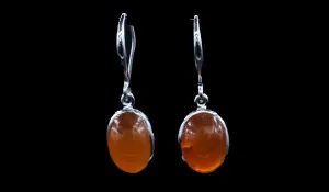 Sterling Silver Carnelian Gemstone Earrings