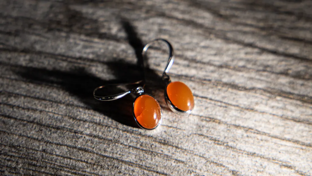 Sterling Silver Carnelian Gemstone Earrings