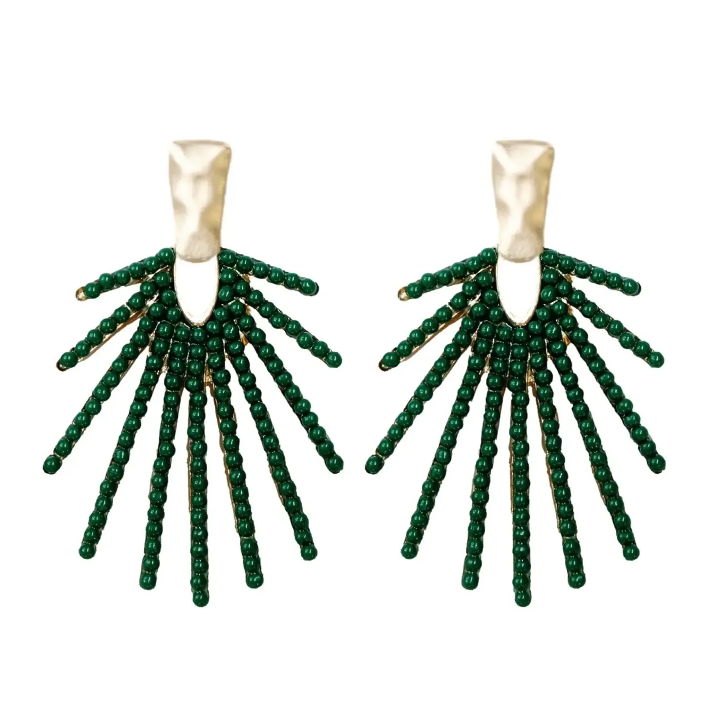 Sunburst Statement Drop Earrings