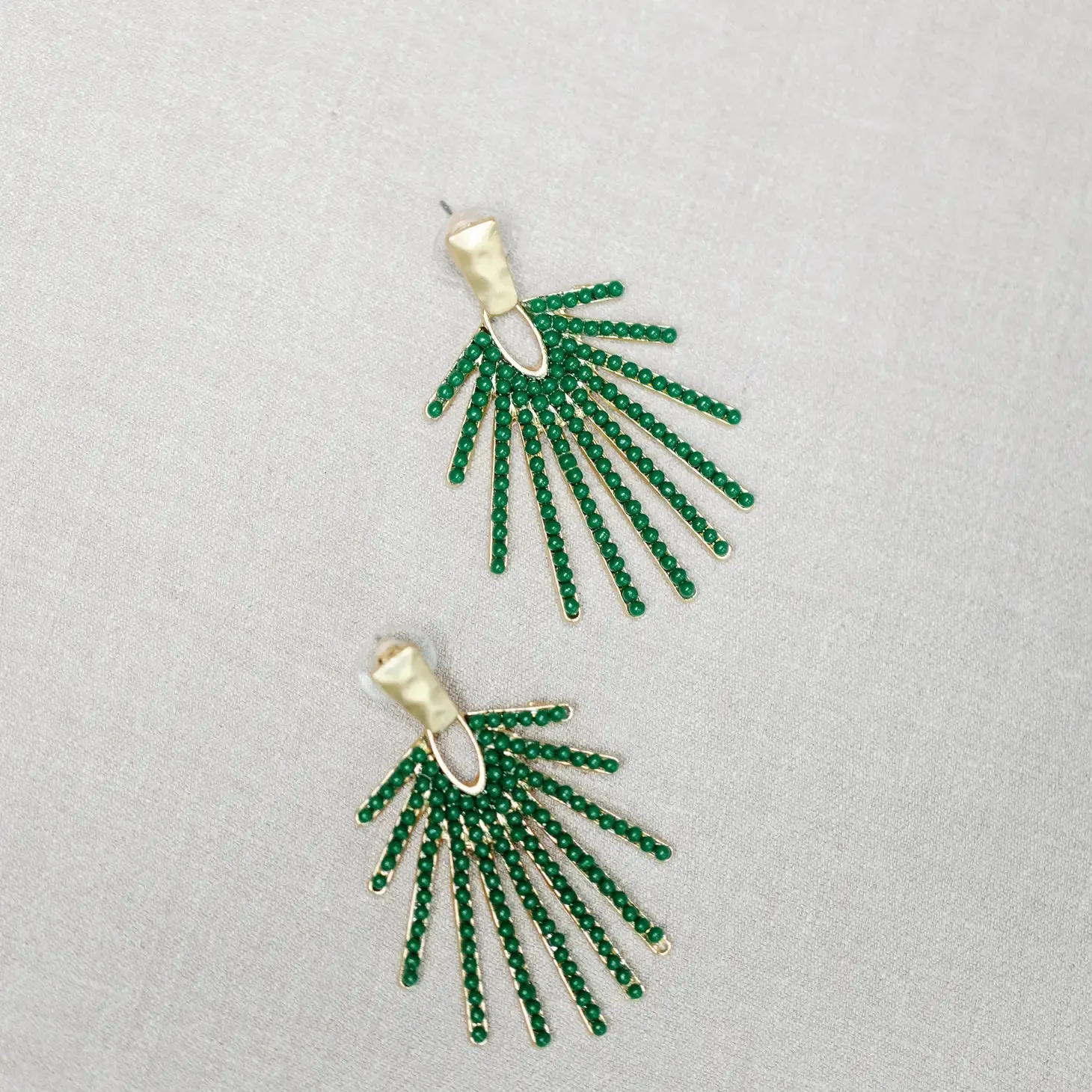 Sunburst Statement Drop Earrings