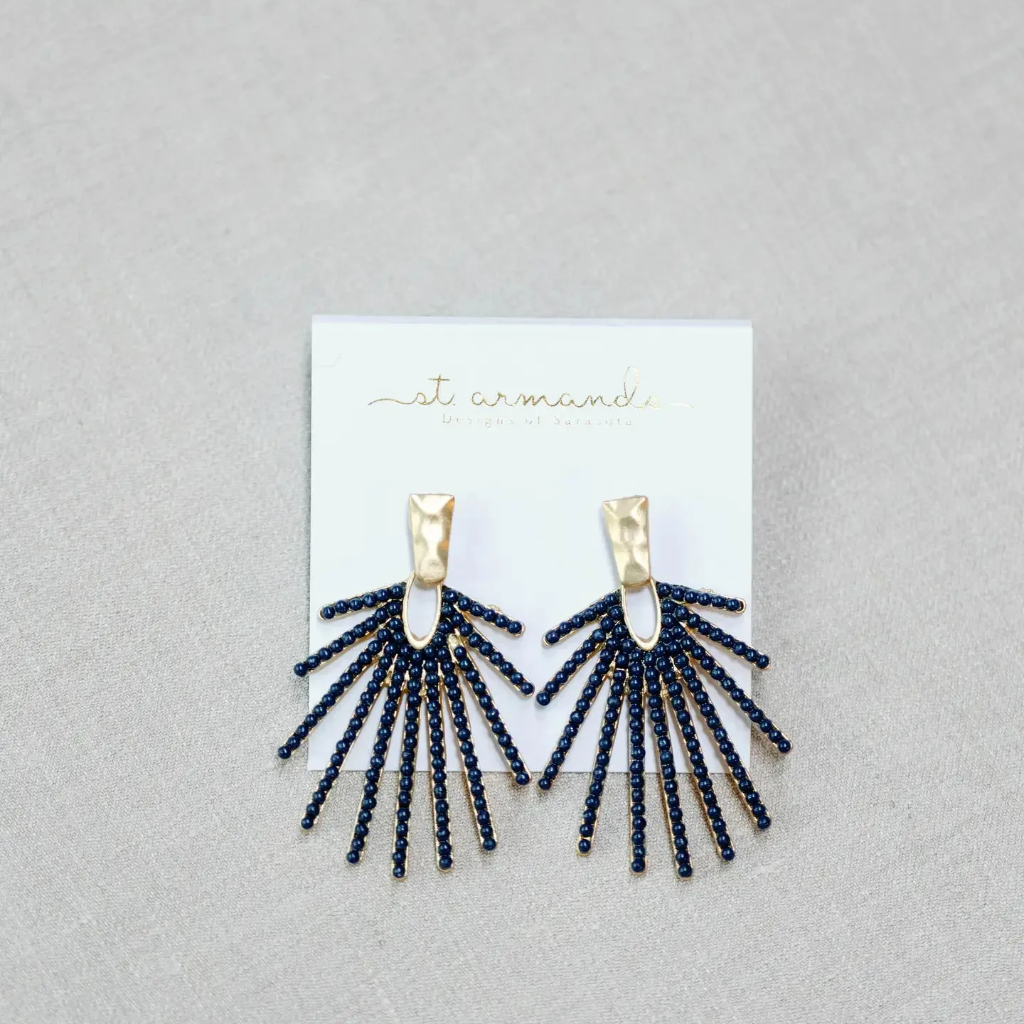 Sunburst Statement Drop Earrings