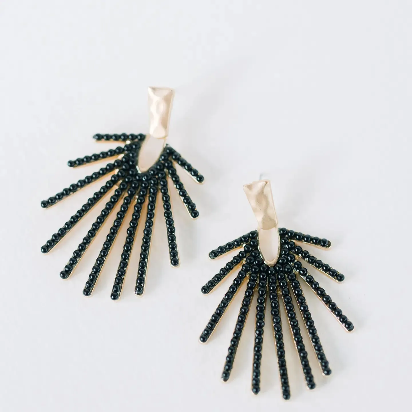 Sunburst Statement Drop Earrings