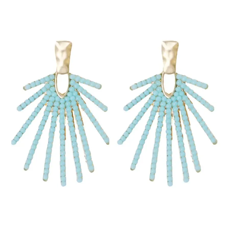 Sunburst Statement Drop Earrings