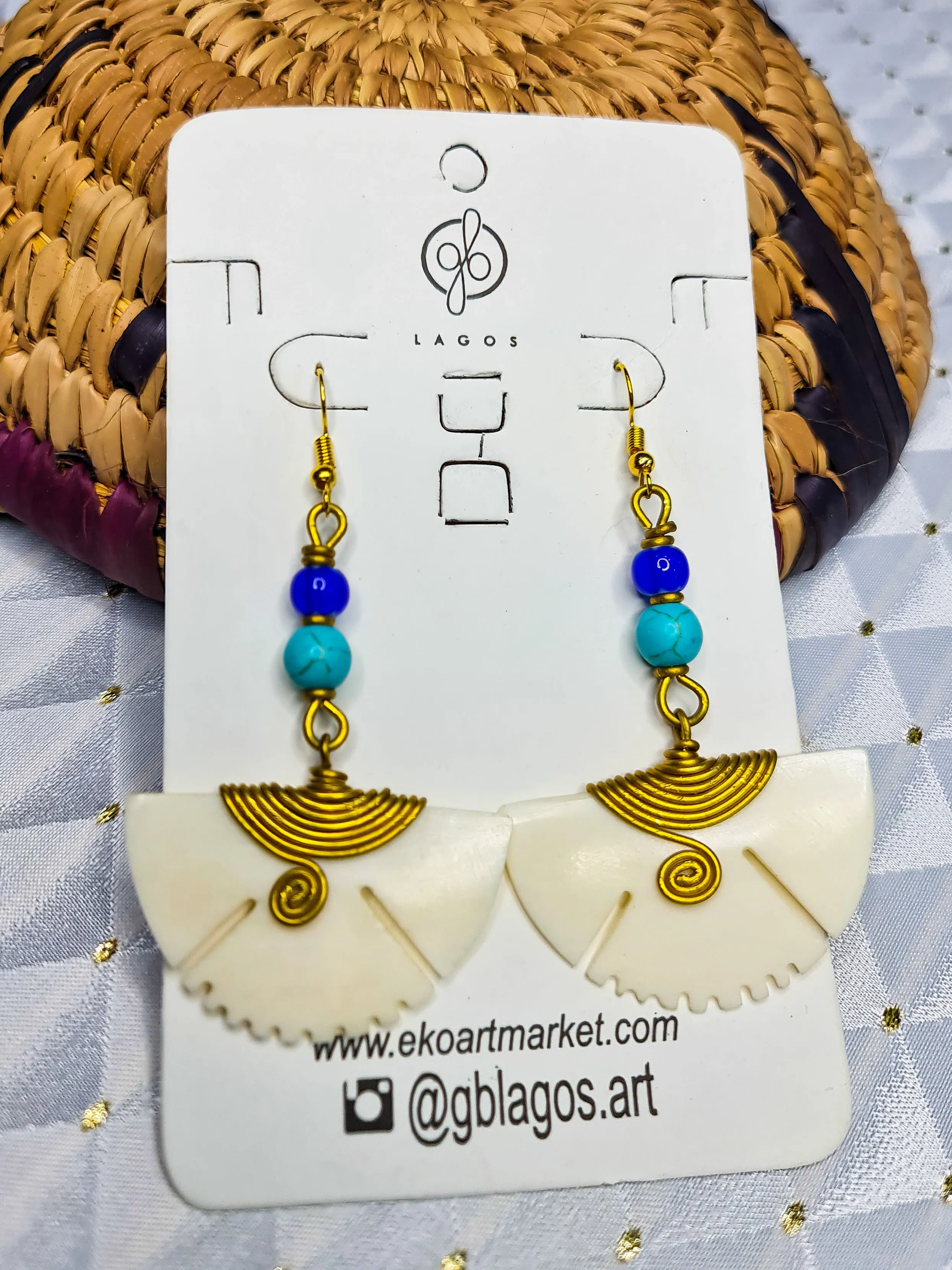 Turq-Spack Earrings