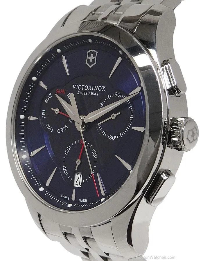 Victorinox Swiss Army Mens Alliance Chrono - Blue Dial - Stainless - Bracelet