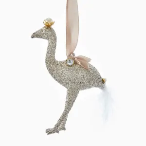 Vintage Glamour Flamingo Ornament