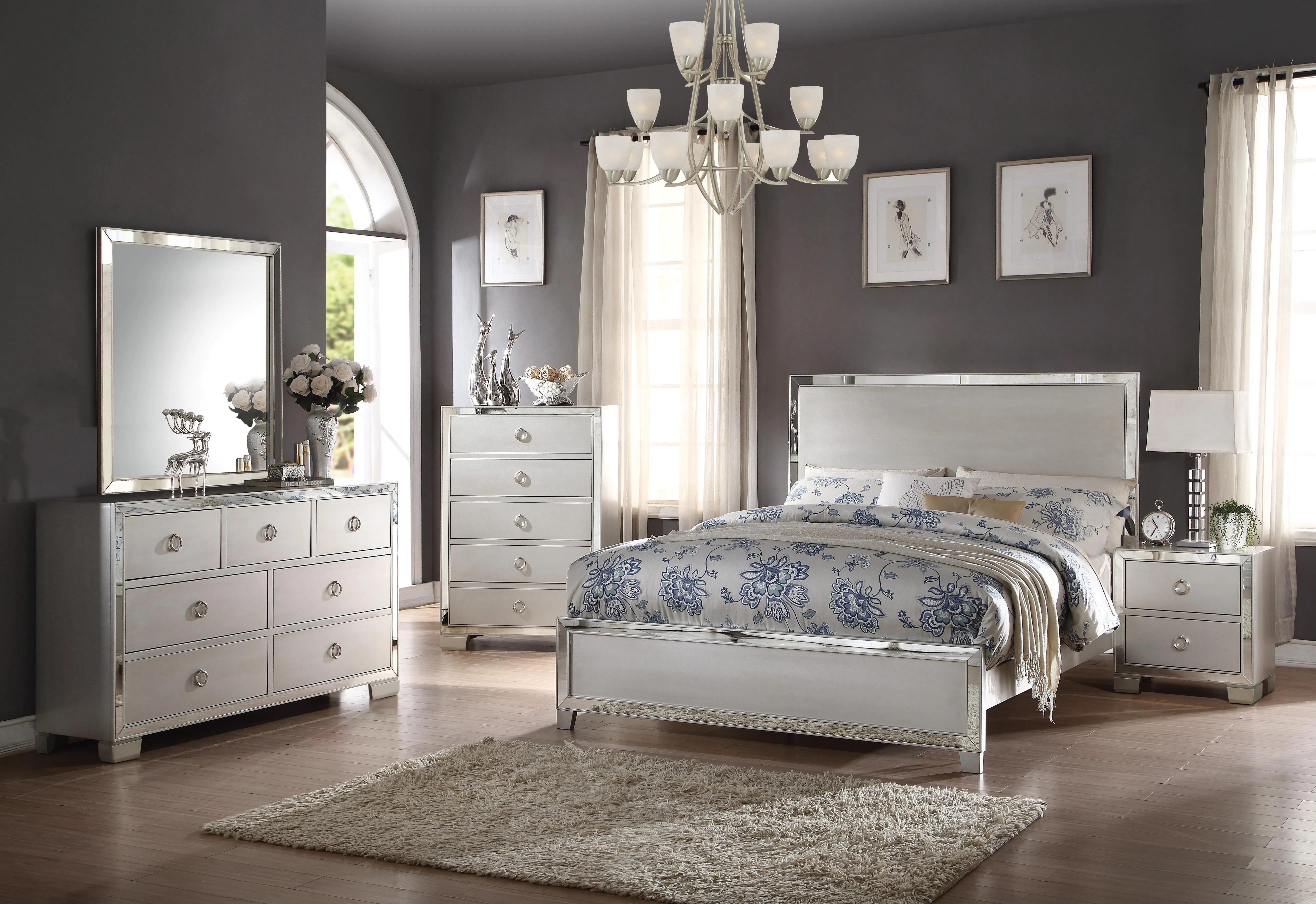 Voeville II Platinum Queen Bed