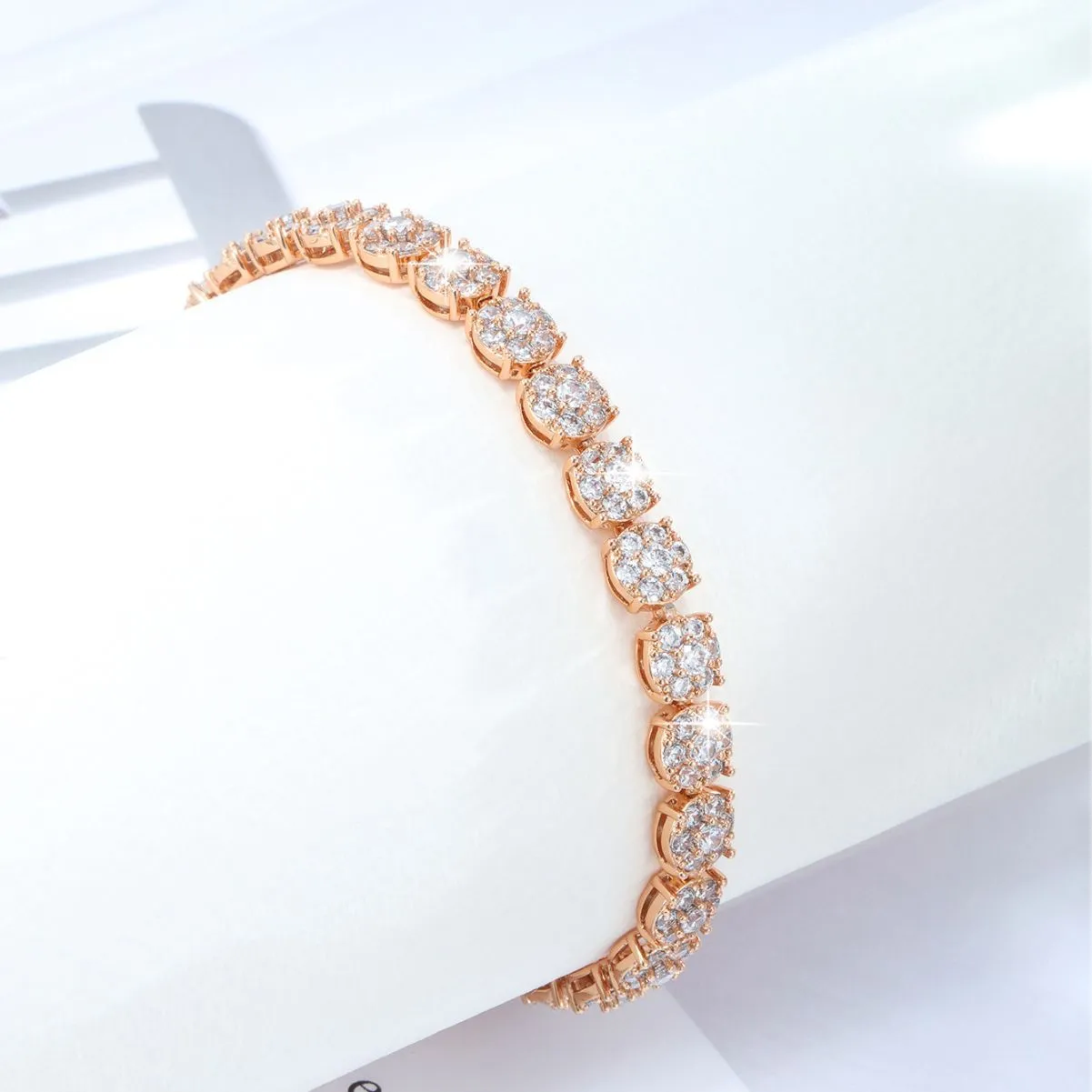 Zirconium alloy bracelet European and American cross-border fashion light luxury